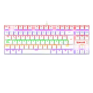 Teclados Redragon Kumara White red switch spanish K552W RGB 1R SP