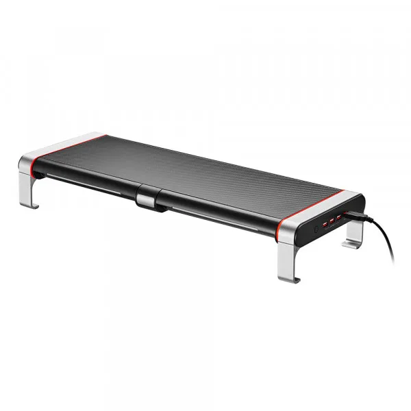 SOPORTE PARA MONITOR GAMING REDRAGON CRYSTAL RDSM171 - ILUMINACIÓN RGB CON USB