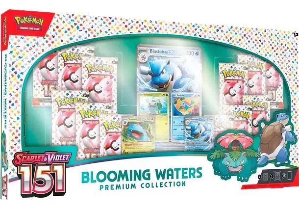 Pokemon 151 Blooming Waters Premium Collection Inglés TCG