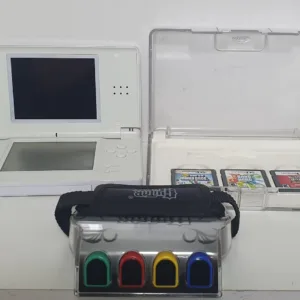 Nintendo DS Lite Blanca + 3 Juegos Originales + Grip Guitar Hero