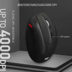 Mouse Ergonomico Inalámbrico Redragon BM-4033, Negro