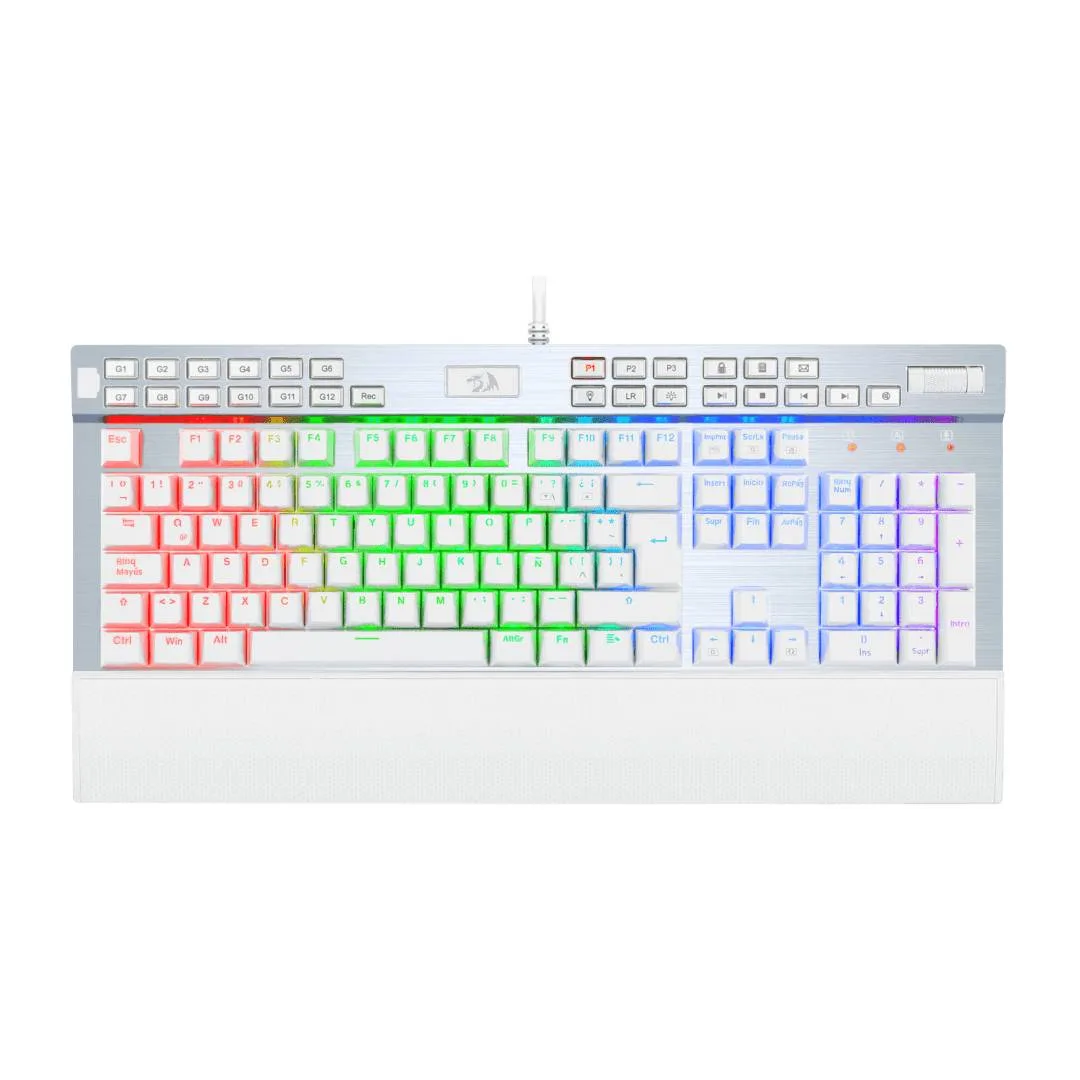 Teclado Redragon Yama White – Switch Purple, Español