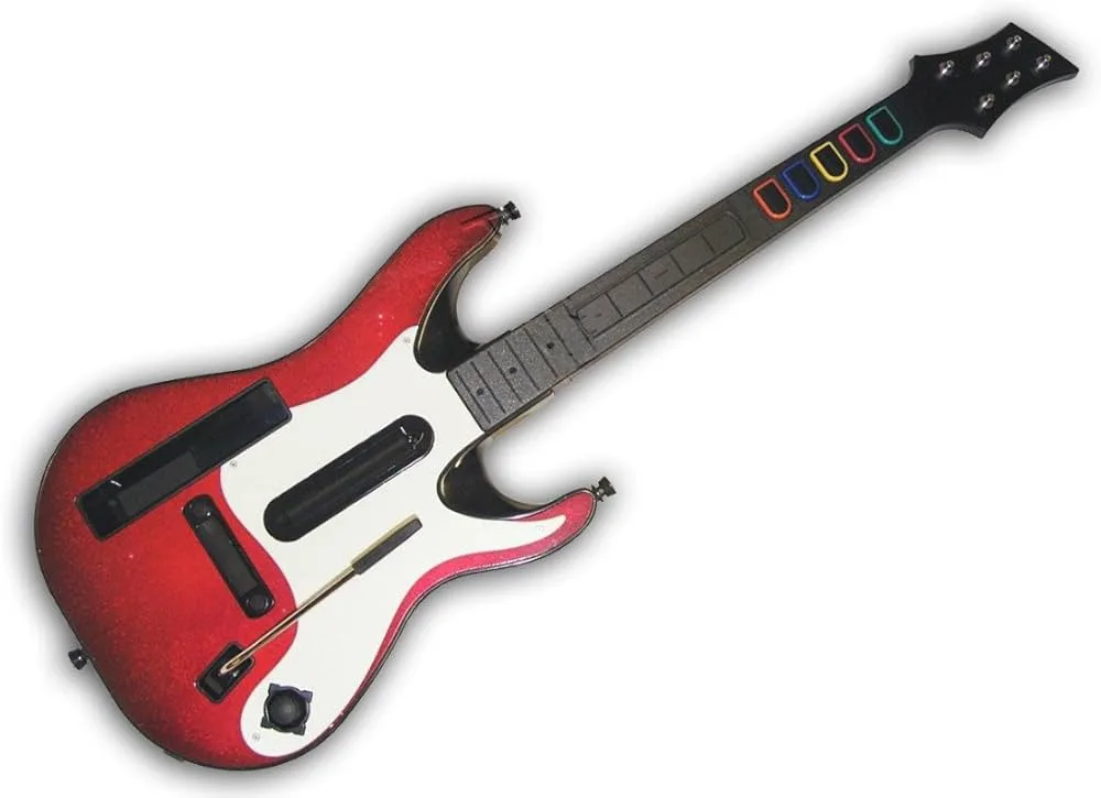 Guitarra Guitar Hero World Tour / GH5 para Nintendo Wii (Roja)