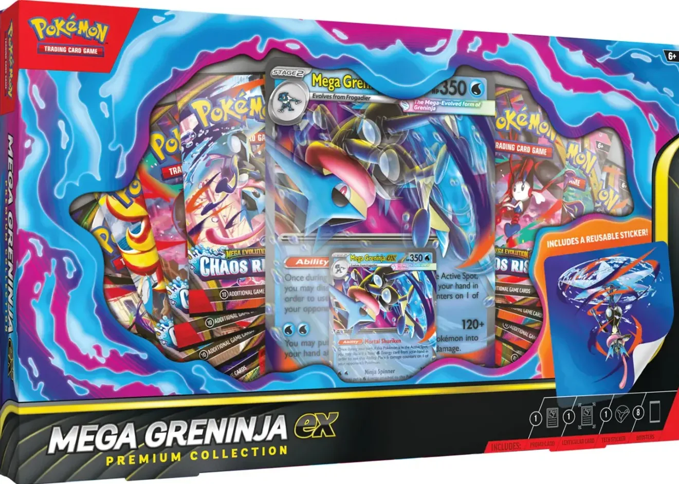 Pokémon Mega Greninja ex Premium Collection Ingles