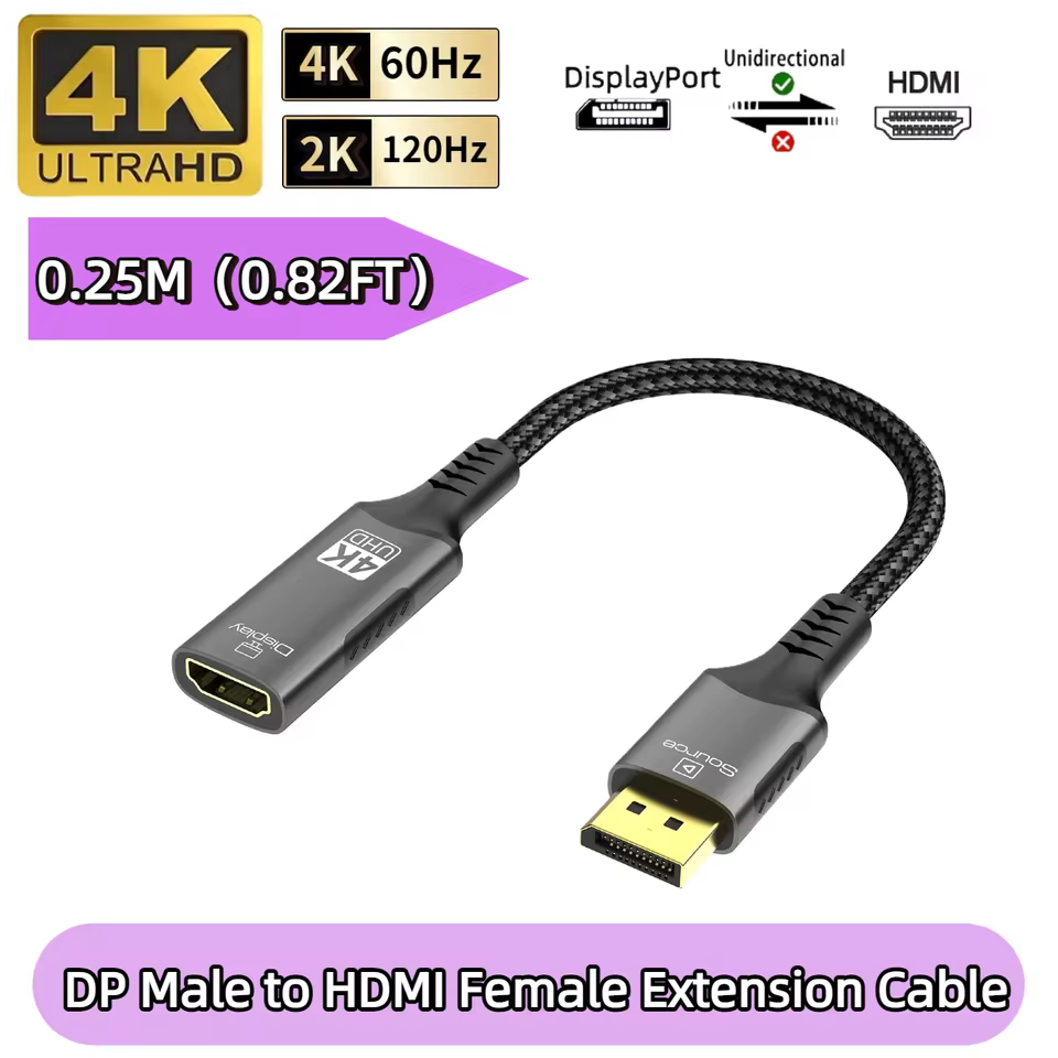 Adaptador DisplayPort a HDMI – 8K 60Hz / 4K 120Hz - Imagen 2