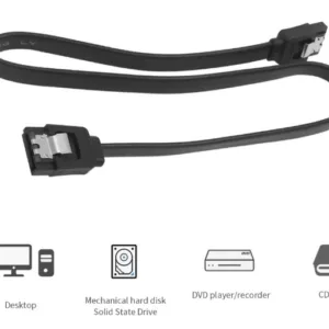 Cable TISHRIC SATA 3.0 – Cable de Datos para HDD y SSD 40cm