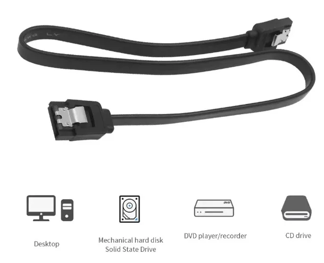 Cable TISHRIC SATA 3.0 – Cable de Datos para HDD y SSD 40cm