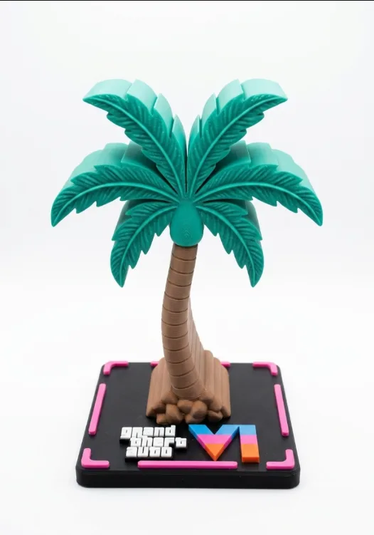 Soporte para Joysticks / Celular - Palmera GTA VI (Impresión 3D)