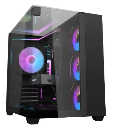 Gabinete Darkflash Th285 Atx Triple Vidrio 7 Fans A-rgb Incl Color Negro
