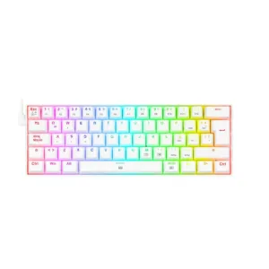 Teclado Mecánico Redragon Dragonborn K630 RGB 60% Español (ES) Switch Brown Blanco