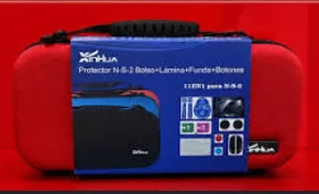Funda/Estuche NS2 Bolso + Lámina + Funda + Botones XinHua (Red Edition)