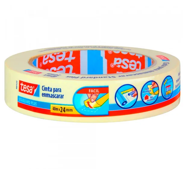 CINTA ADHESIVA MASKING 24 MM 40 MT TESA