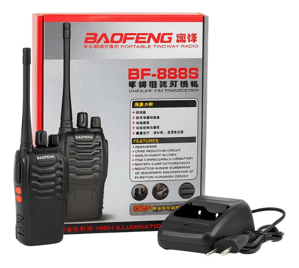 Pack 4 Radios Baofeng BF-888S VHF/UHF – Comunicación Portátil de Largo Alcance (Semi Nuevo)