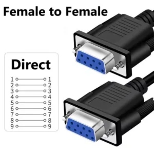 Cable Serie RS232 DB9 Hembra a Hembra – 9 Pines