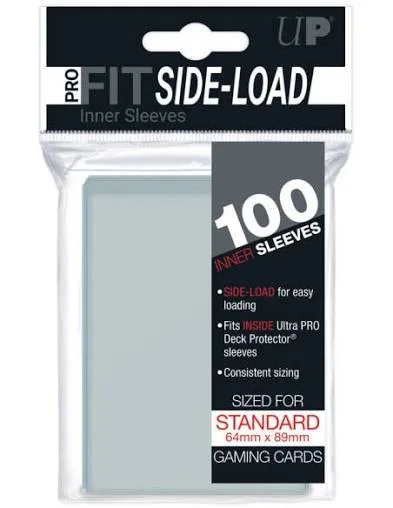 Fundas Standard Pro Fit Side Load Carga Lateral Transparente – 100 Fundas Ultra PRO