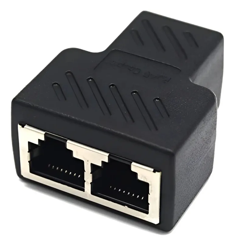 Adaptador Splitter de Red RJ45 LAN Ethernet 1 Gbps