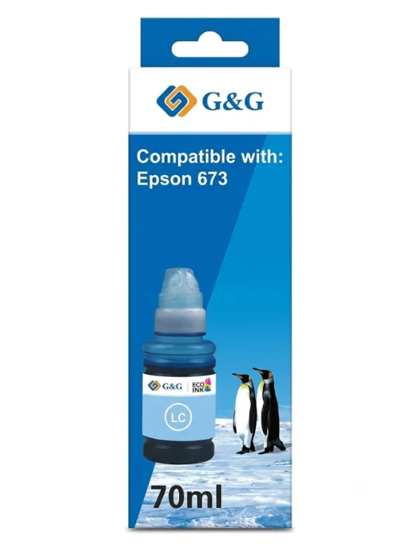 Tinta Alternativa Logic Cyan Light BT70 ml G&G T6735CY EPS Standard