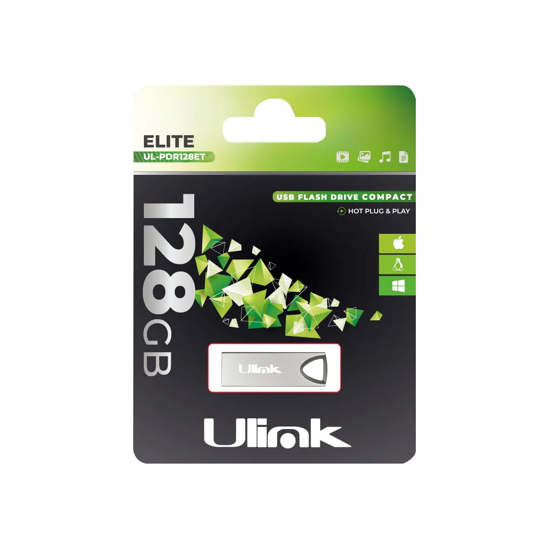 Pendrive 128 GB Plateado Modelo Elite UL-PDR128ET