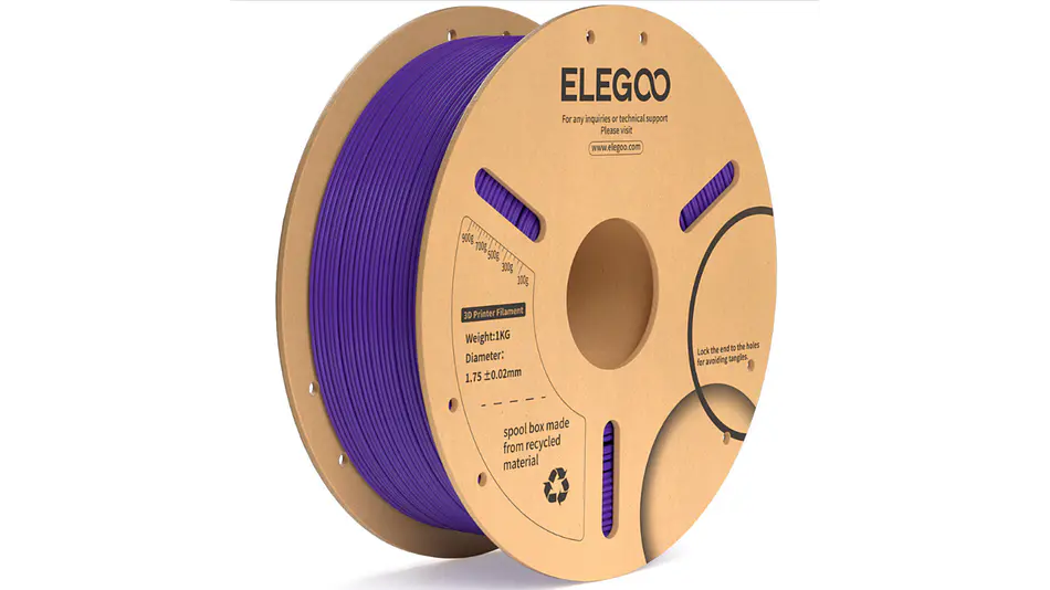 Filamento PLA+ Morado 1 kg ELEGOO – Impresión 3D