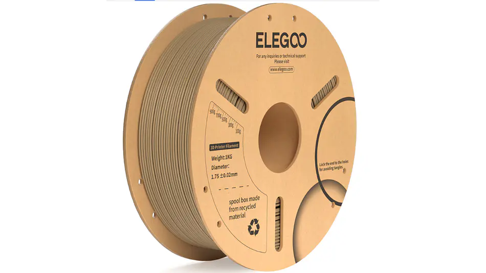 Filamento PLA+ Madera 1 kg ELEGOO – Impresión 3D