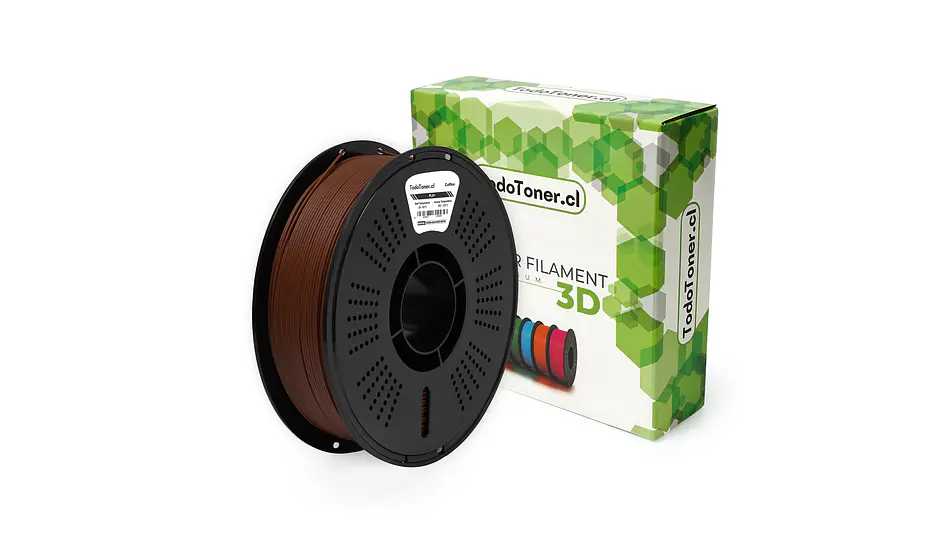 Filamento PLA+ Café 1 kg TODOTONER – Impresión 3D