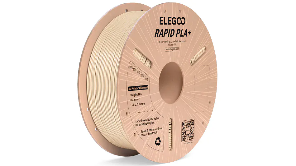 Filamento PLA+ Beige 1 kg ELEGOO – Impresión 3D