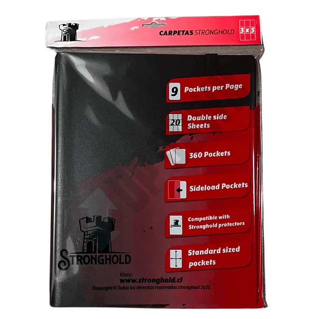 Carpeta Stronghold – 360 Bolsillos – 9 Pocket PP Card Binder