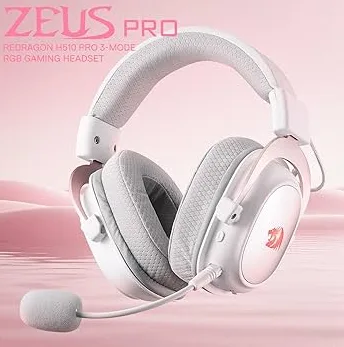 Audifono Gamer Redragon Zeus Pro Wireless White - H510W-PRO