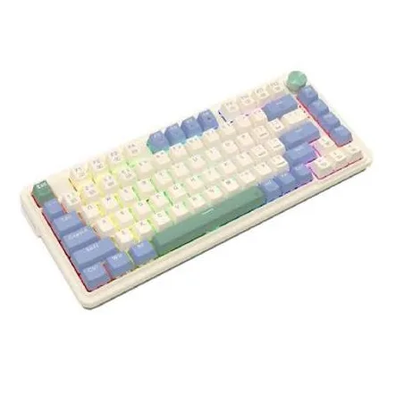 Teclado Gamer Redragon UCAL PRO - K673CPG-RGB-PRO-SP (Cream, Purple, Green)