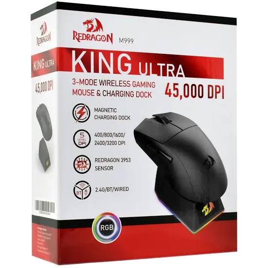 Mouse Gamer Redragon K1ng Ultra M999 Wireless