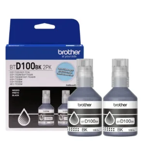 Pack de Tinta Original Brother BTD100BK Negro (2 Botellas)