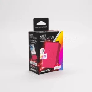 Gamegenic – Matte Prime Sleeves Red 66 × 91 mm