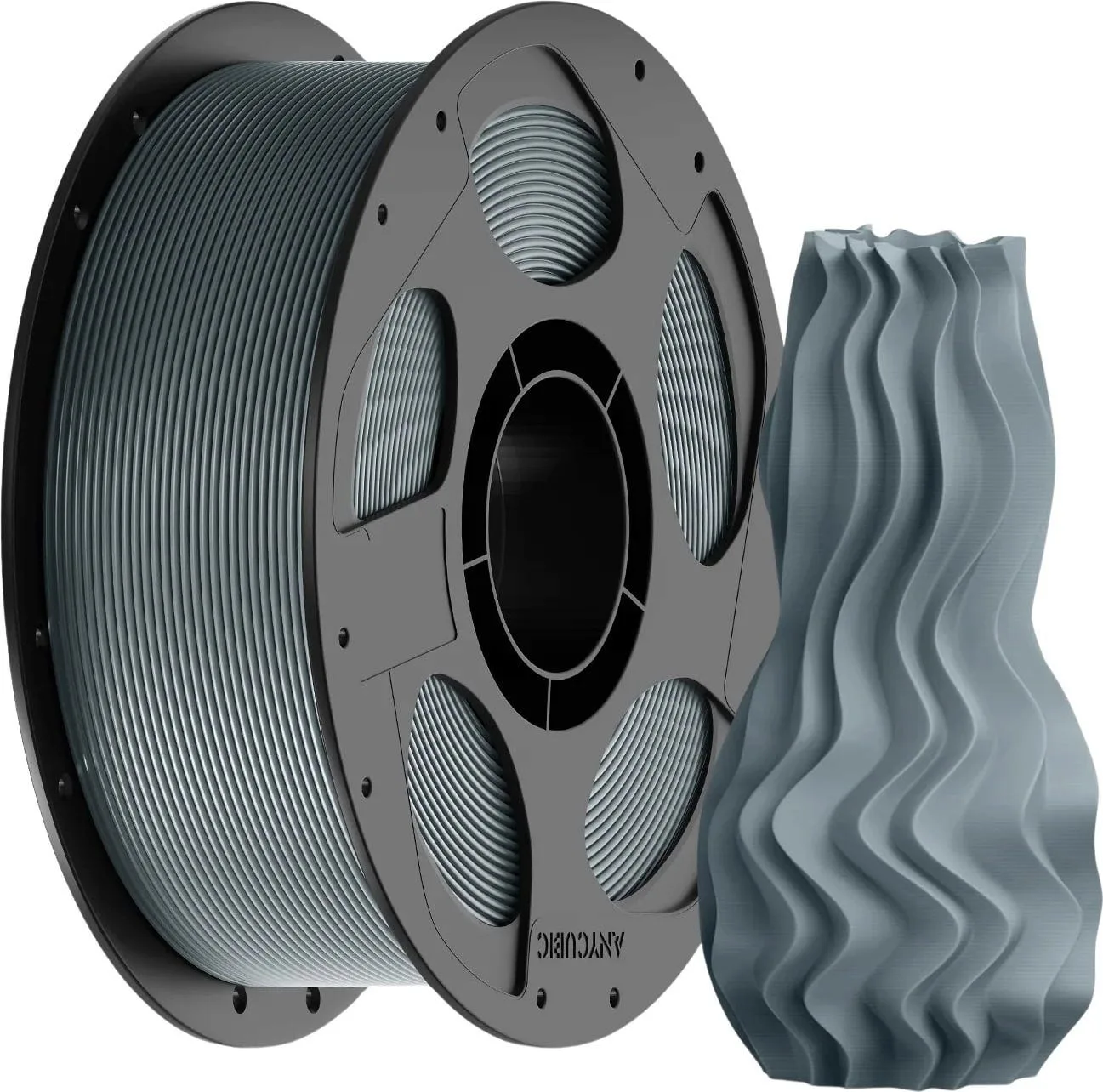 Filamento PLA Plateado 1Kg Anycubic para Impresión 3D