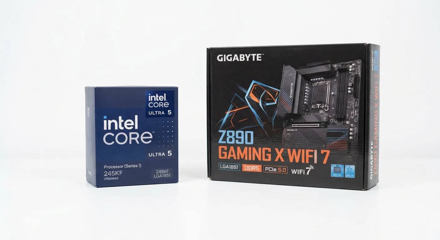 Pack Procesador Intel Core Ultra 5 245KF + Placa Madre Gigabyte Z890 GAMING X WIFI 7