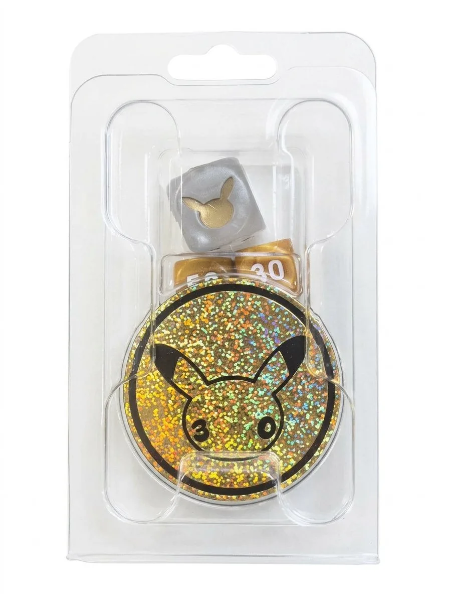 Contadores de daño para Pokémon TCG + Moneda Pikachu 30 Aniversario
