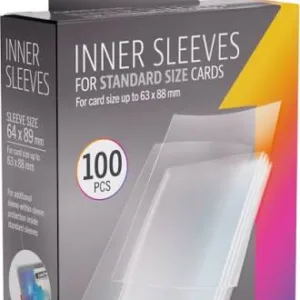 Gamegenic Inner Sleeves Standard 64 × 89 mm – 100 unidades