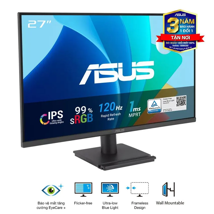 Monitor ASUS VA279HG Eye Care Gaming 27” Full HD IPS 120 Hz