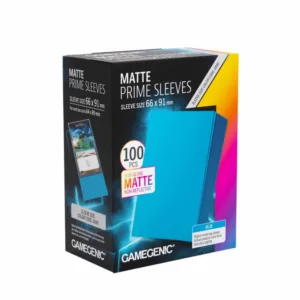 Gamegenic – Matte Prime Sleeves Blue 66 × 91 mm